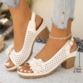 thumbnail image 4 of Admvng Shoes For Women Fashion Casual Round Head Comfy Sandals Beach Casual Sandals Shoes 36-43, 4 of 9