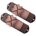 thumbnail image 4 of 2pcs Alloy Leaf Curtain Holdbacks Antique Metal Curtain Side Holders for Wall, 4 of 4