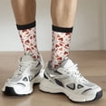 thumbnail image 6 of Rateoe Autumn Brown Butterfly for Women Casual Calf Socks - Cute Crew Socks - Thin Soft Above Ankle Socks Size 5-11, 6 of 6