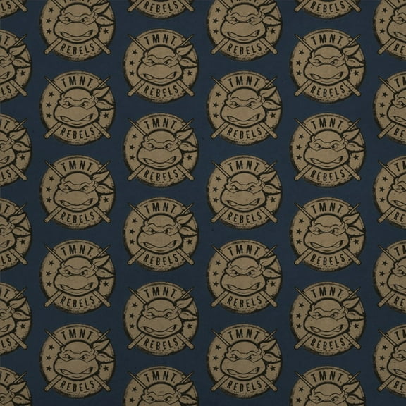 TMNT Rebels Badge Premium Kraft Roll Gift Wrap Wrapping Paper