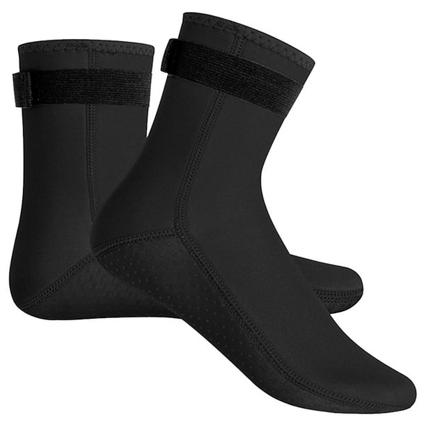 Calcetines Neopreno 3 Mm Calcetines Antideslizantes Botas Buceo para Acuáticos (Negro S)