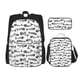 thumbnail image 1 of Easygdp Fish Bones Mochila para Niños y Niñas con Set de Caja de Almuerzo y Estuche para Lápices 3 en 1, Mochila Escolar Estampada para Adolescentes, 1 of 7