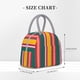 thumbnail image 2 of Fotbe Vertical Stripes Bolsa de Almuerzo con Estampado, Lonchera Aislada, Contenedor de Comida Reutilizable Tipo Cooler a Prueba de Fugas, 2 of 6