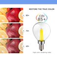 thumbnail image 4 of Ruiandsion E12 LED Filament Bulb White 4 Filaments 400LM 3W 110V 360 Degree Lighting for Indoor Outdoor Lighting,(pack of 5), 4 of 8