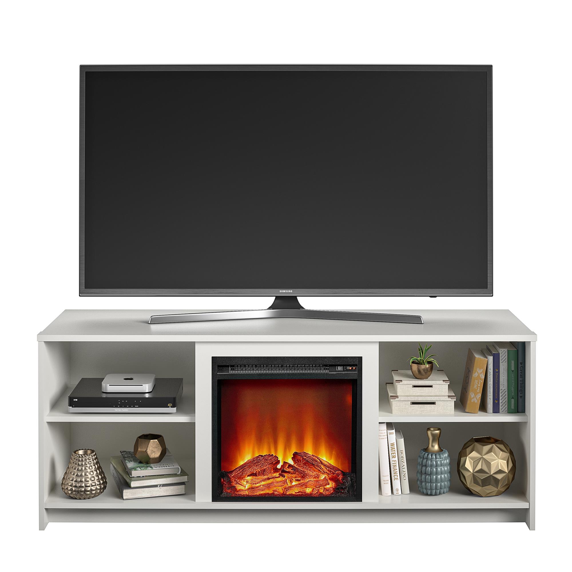 Mainstays Fireplace TV Stand for TVs up to 65", White - image 3 of 11