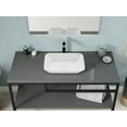 thumbnail image 4 of Innovio Rectangle Glass Vessel Bathroom Sink with White Finish, 4 of 4
