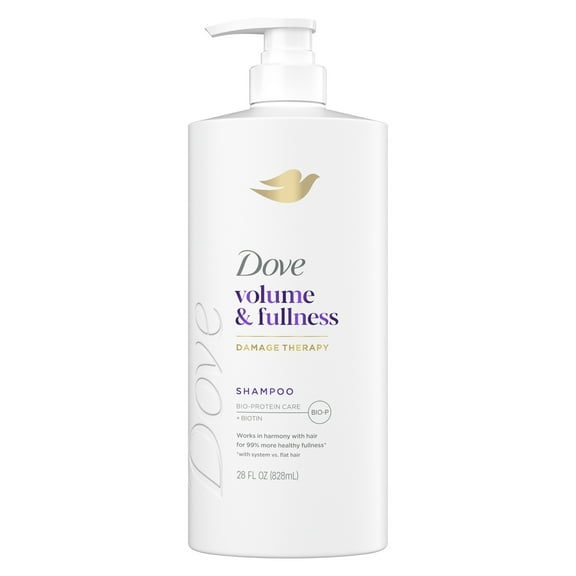Dove Shampoo for Women Volume & Fullness with Bio-Protein Care Technology and Biotin, 28 oz