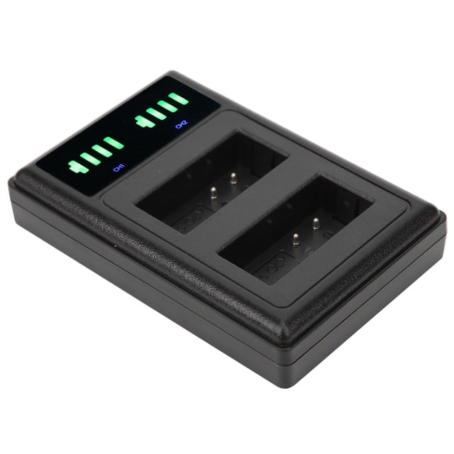 Double Display Camera Battery Charger, Professional Dual Interface Camera Battery Charger, Portable Safe For Camera BLN-1 Battery