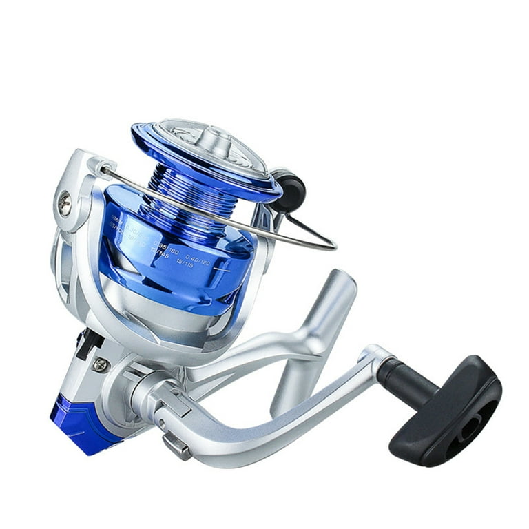 Saltewater Metal Fishing Reel with Smooth Bearings Design for Saltwater  Fishing Use Blue 6000 
