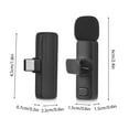 thumbnail image 2 of Wireless Lavalier Microphone System Dual Microphone Noise Reduction Wireless Transmission Lightweight Plug and Play Professional, 2 of 8