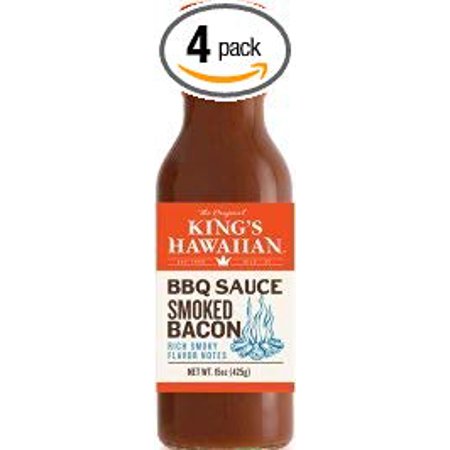 6 PACKS : King's Hawaiian BBQ Sauce 15oz Bottle Select Flavor Below (Smoked (Best Store Bought Bbq)