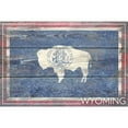 thumbnail image 2 of Rustic Wyoming State Flag (100% Cotton Canvas Reusable Tote Bag), 2 of 2