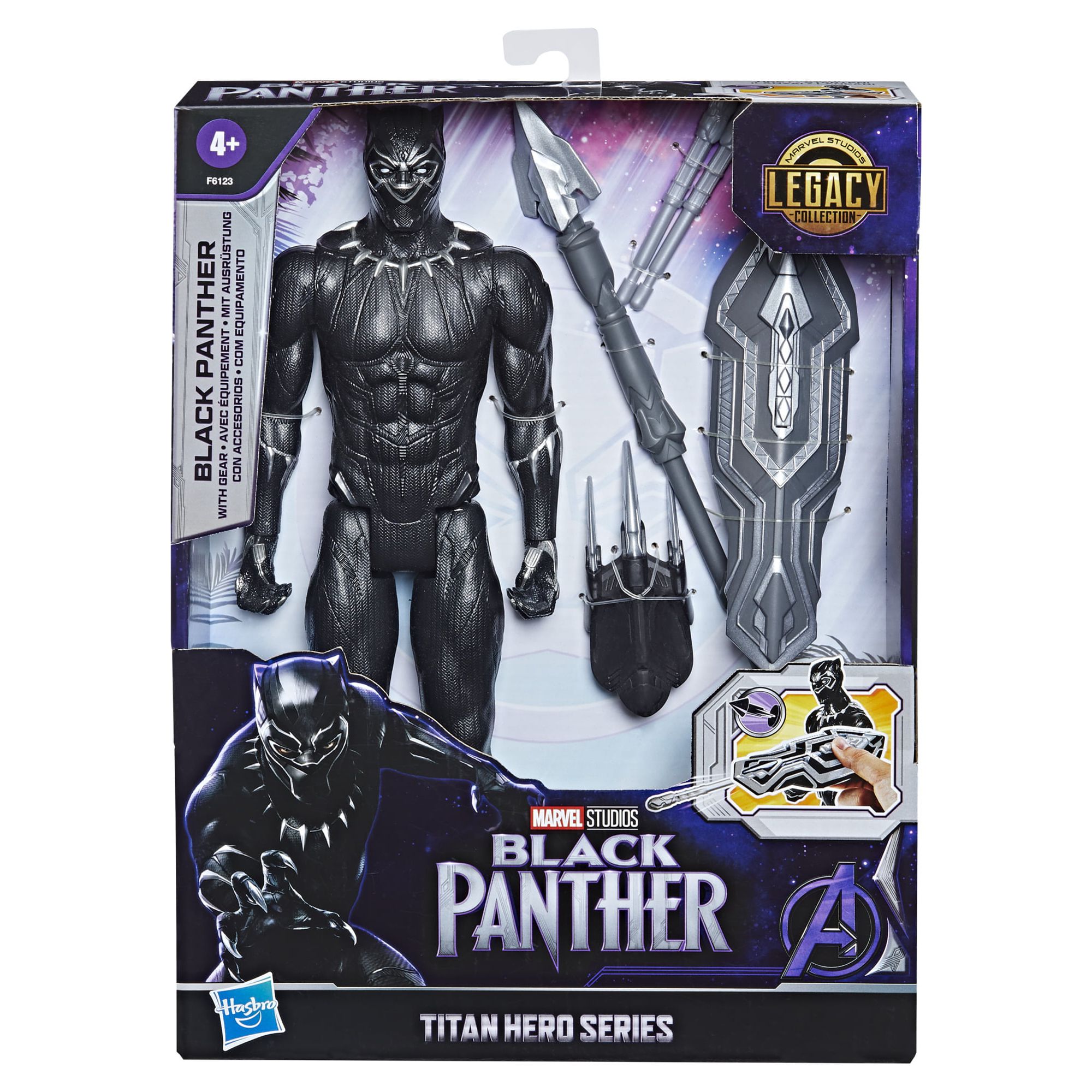 Black Panther: Legacy Collection Titan Hero Series Action Figure (12"), Only At Walmart