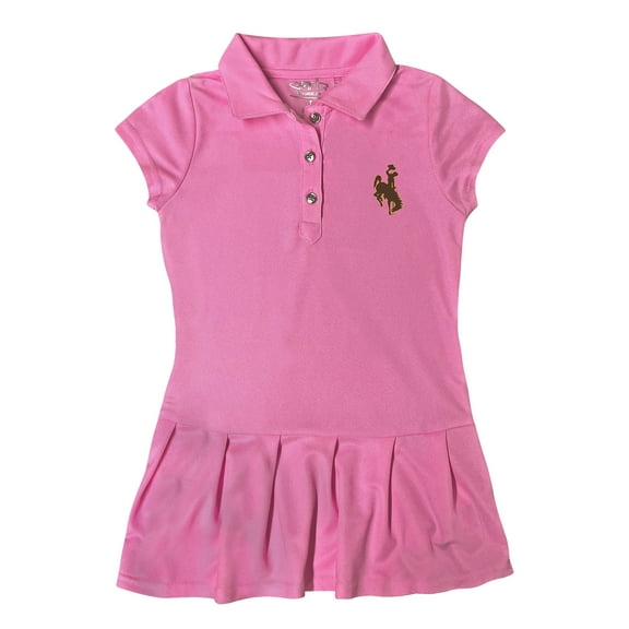 Girls Toddler Garb Pink Wyoming Cowboys Caroline Polo Dress
