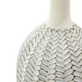 thumbnail image 5 of LuxenHome Modern Geometric Pattern Polyresin 23.5-Inch Tall Trumpet Vase, 5 of 6
