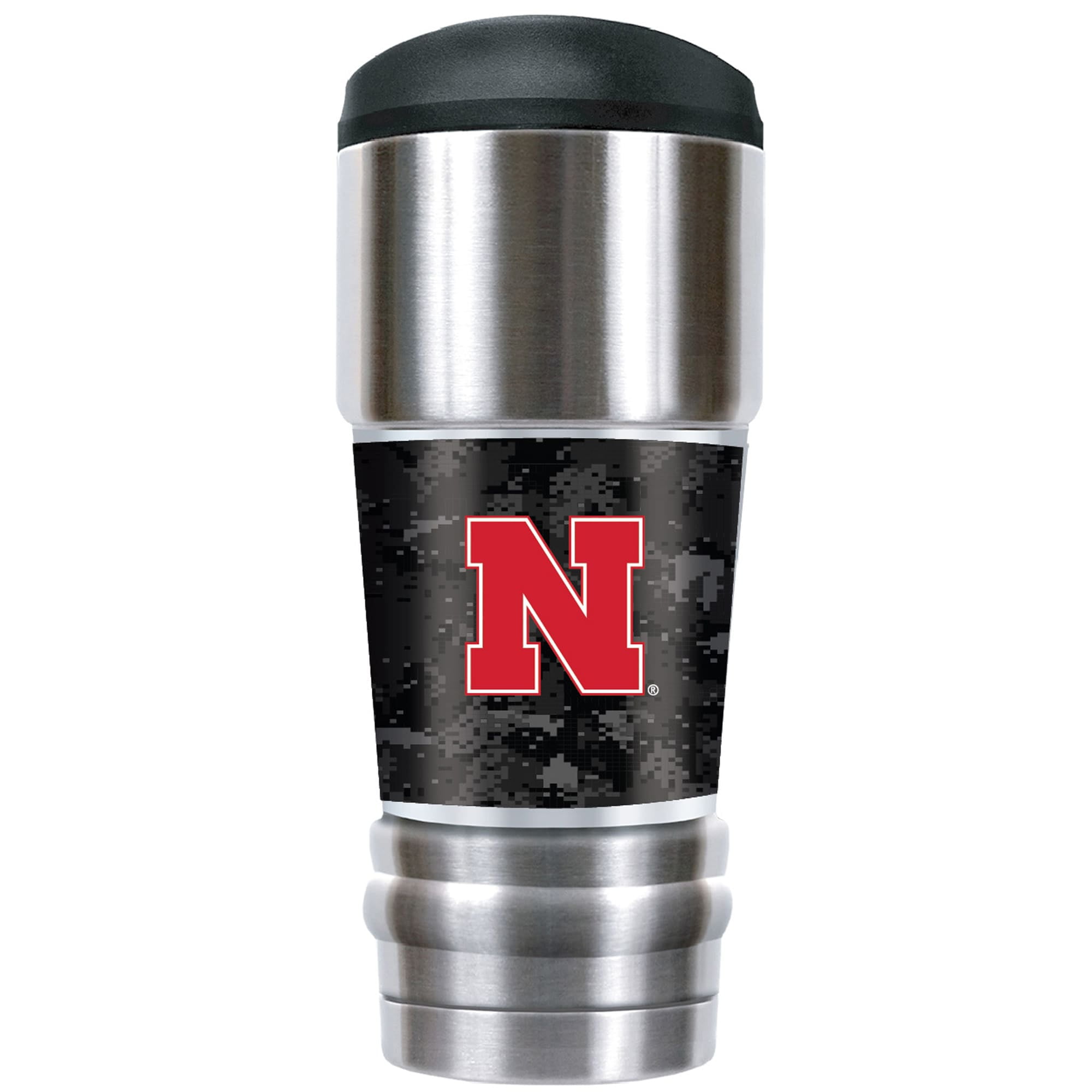 16 oz Stainless Steel Coffee Mug with handle Nebraska Cornhuskers 