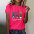 thumbnail image 2 of Camiseta de Cuello Redondo de Impresión de Pascua de Moda de Primavera Y Verano para el Uso Diario, 2 of 5