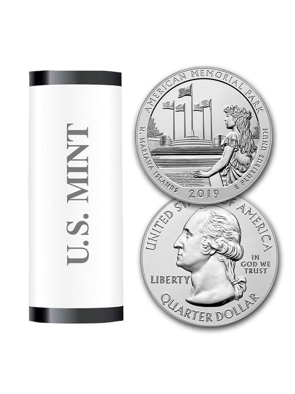 2019-S ATB Quarter American Mem. 40-Coin Roll BU