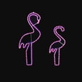 thumbnail image 2 of Novelty Lights 24" LED Pink Flamingo Rope Light Motif Sculpture, Tropical Decorations, 2 of 3