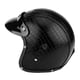 thumbnail image 1 of Medio Casco De Cara Abierta Universal Motocicleta Scooter PU Cuero Cara Abierta Medio Casco Cocodrilo Negro L ANGGREK Accesorios, 1 of 8