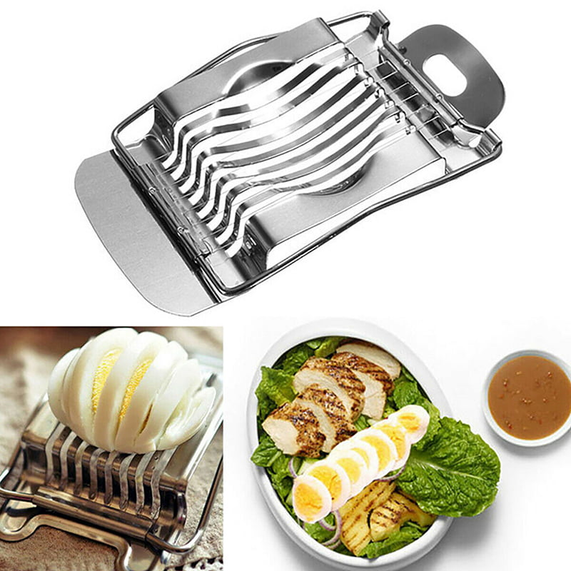 New Boiled Egg Slicer Stainless Steel Metal Cutter Section Chopper KITCHEN Tools 