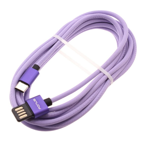Purple 10ft USB-C Cable for Moto G Stylus 5G (2022) Phone - Extra Long Fast Charger Power Cord Type-C N2N Compatible With Motorola Moto G Stylus 5G (2022)