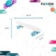 thumbnail image 2 of Patineta de Skateboard Fuxion Toys para Niños Tipo Penny Blanco Unitalla, 2 of 12