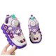 thumbnail image 3 of Zapatos para niñas, zapatillas de deporte de otoño 2024, zapatos morados de cuero con hebilla giratoria para niños, zapatos para papá, zapatos giratorios grandes para niñas, 3 of 4