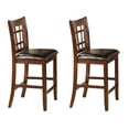 thumbnail image 1 of Home Source Degraffenreid Cherry/Mahogany Counter Height Pub Chair, Set of 2, 1 of 4