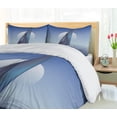 thumbnail image 5 of Ambesonne Nautical Duvet Cover Sets, Sail Boat Wavy Serene, 2-Queen, Violet Blue, 5 of 7