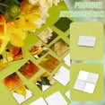 thumbnail image 2 of 300Pcs Square Acrylic Self Adhesive Acrylic Mosaic Tiles Silver 20.5x20.5x1mm, 2 of 6