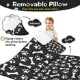 thumbnail image 3 of Paw Prints and Bones Toddler Nap Mats for Kids Preschool,Sleeping Mat Bag or Kids,Toddler Sleeping Bag,Toddler Nap Mat or Daycare, 3 of 6