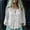 White, variant on HOMBOM Tops for Women Shirts Summer Purple Solid Long Sleeve Cotton Linen Womens T Shirts Button V Neck