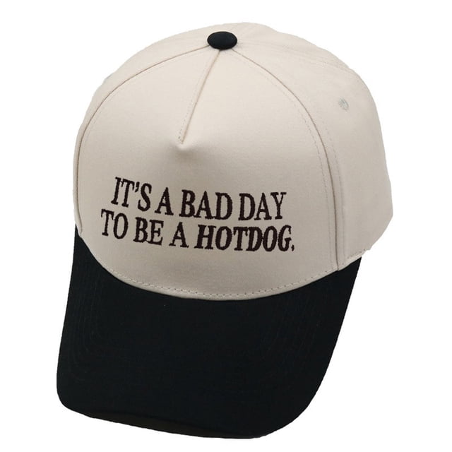 Embroidered Outdoor Baseball Cap with Color Design Structured Hard Trucker Style for Casual Wear and Everyday Activities