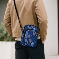 thumbnail image 3 of TSOVTHRID Blue Leaf Print Small Crossbody Bag for Women Cell Phone Purse Wallet Women's Shoulder Bag Handbags Wallet Purse with Card Slots for Women Travel Shopping, 3 of 7