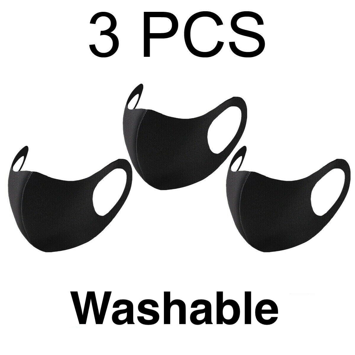 Sequn Adult Face Cotton Bandanas with Filter Washable Anti Dust Anti-ultraviolet Face Protection 3PCS 6 Filter with 3PCS Ear Grips Extension Hook
