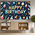 thumbnail image 6 of Colorful Theme Happy Birthday Banner Party Backdrop Decorative Design for Kids Party Photo Shoot Indoor Decoration, 6 of 8