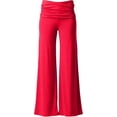 thumbnail image 4 of HongQid Yoga Pants Wide Leg Loose Fit Lounge Pant with Ruched Waist Fold Over Low Waist Stretchy Baggy Outfits, 4 of 6