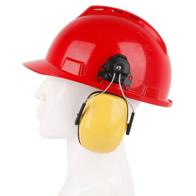 Noise Reduction Helmet Earmuff Sound Blocking Hearing Protection Comfortable Ear Muff For Working Woodworking