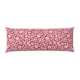 thumbnail image 2 of Picia Red Flowers Body Pillow Cover - Super Soft Microfiber 20x54 Body Pillow Case - Envelope Closure, Wrinkle, Stain Resistant Body Pillow Cover,Elegant Bedding, 2 of 8