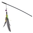 thumbnail image 1 of POINTERTECK Pet Cat Parrot Feather Tease Stick Wand Kitten Dangler Rod Interactive Toys, 1 of 8