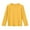 Yellow, variant on vdgthytj Boys Girls Long Sleeve Shirts Casual Crewneck Solid Color Base Layer Tops Tee for Kids 2-13 Years
