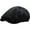 (corduroy) Black, variant on PU Leather Ivy Hat Golf Driving Ascot Winter Flat Cabbie Newsboy Debonair