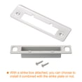 thumbnail image 3 of Uxcell 133mm x 40mm 201 Stainless Steel Door Latch Deadbolt Strike Plate, Silver, 3 of 6