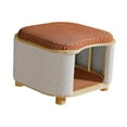 thumbnail image 2 of Taburete de casa para gatos de verano, muebles para mascotas, escondite para gatos resistente, casa de madera para gatitos pequeños, taburete para estilo A, 2 of 9