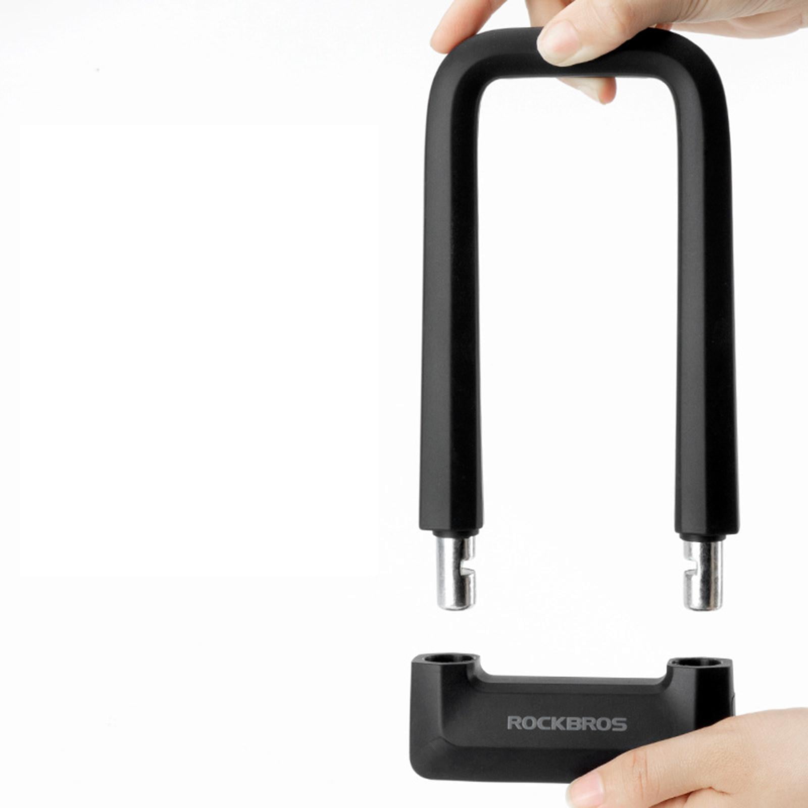 Axioma Bike U Lock with Key, Heavy Duty High Security Steel Anti-Theft Cycling D Locks,