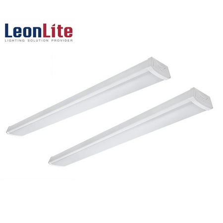 LEONLITE 2 Pack 40W LED Shop Light for Garage 4ft, 4000lm Flush Mount Ceiling Lights for Laundry Rooms, Hallways, Offices, Workbenches, 4000K Cool