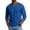 21# Blue, variant on Mens Long Sleeve Shirt V Neck T Shirts Casual Cotton Plain Basic Tee Lightweight Breathable Classic Slim Fit Shirt Mint Green 2XL
