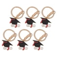 thumbnail image 3 of 6 llaveros colgantes con forma de birrete de graduación, 3 of 7