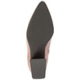 thumbnail image 6 of Journee Womens Sorren Covered Block Heel Pointed Toe Booties, 6 of 10